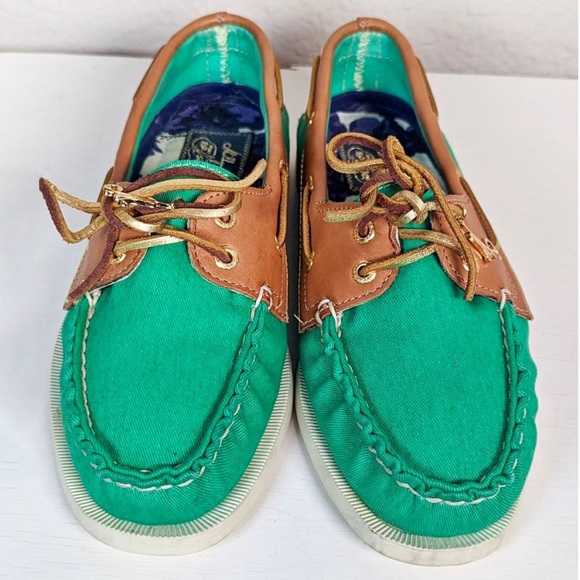 Milly of NY x Sperry Top-Sider in Green Salt Wash (New w/ original packaging) - Picture 6 of 10
